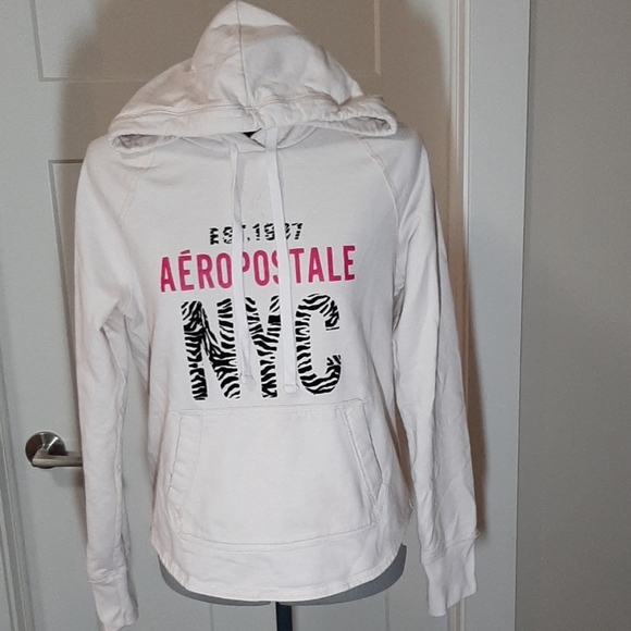 XL AEROPOSTALE Cream White Hoodie - Picture 1 of 6